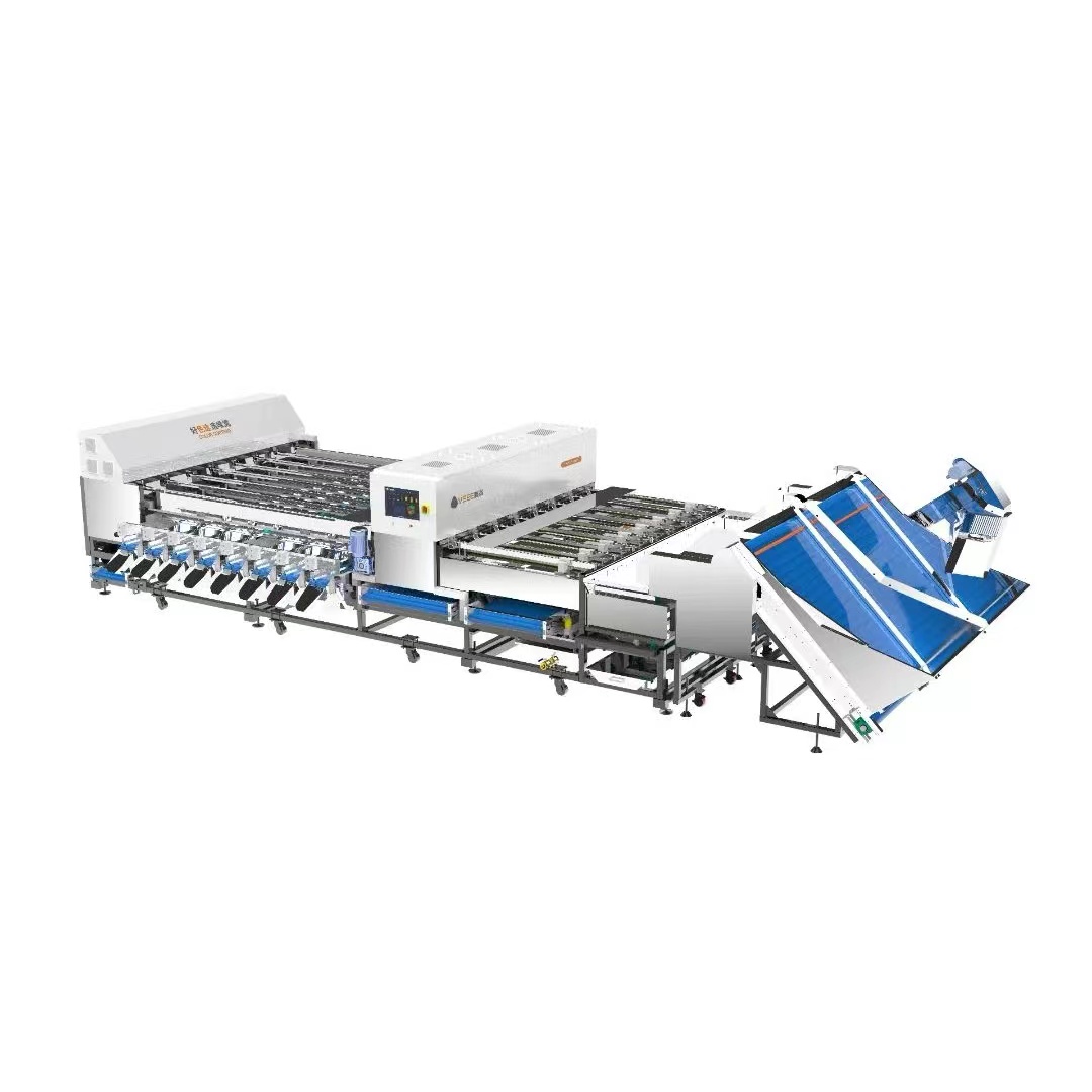 Intelligent macadamia nut sorting machine selects size, cracks and worm holes